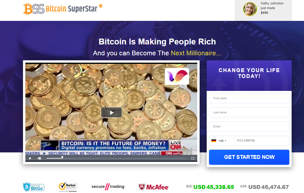 bitcoin superstar signup