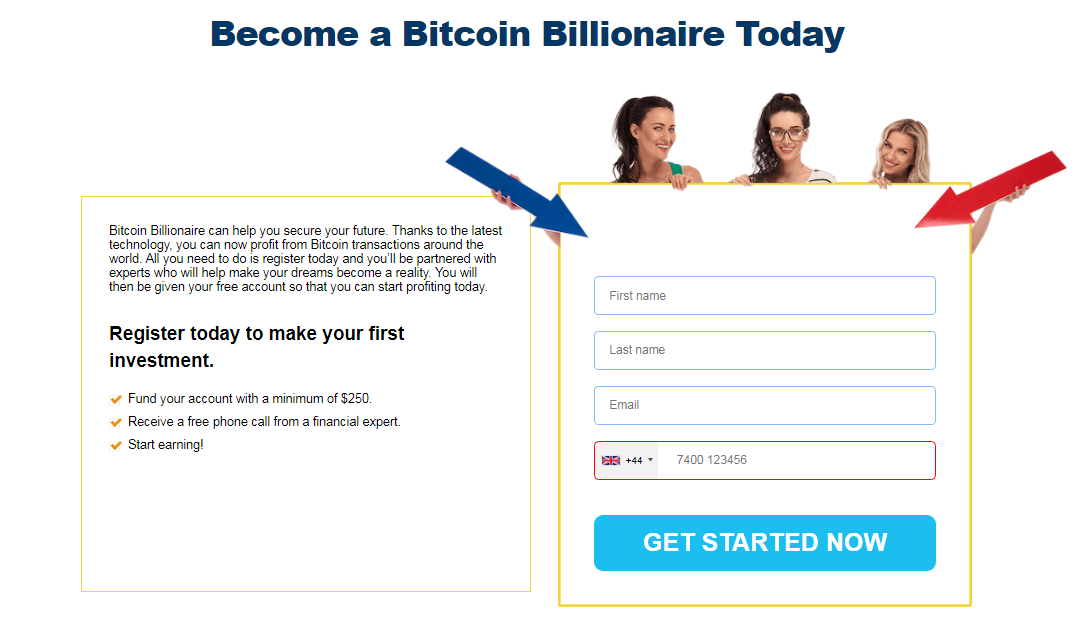 Bitcoin Billionaire signup